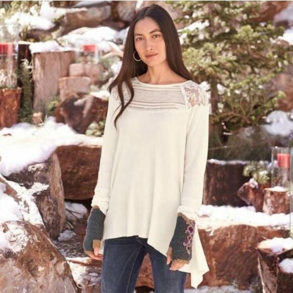 Sundance Invoke Serenity Lace Thermal Tunic Size Small - Picture 1 of 6
